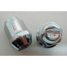Гайка колёсная хром JN-210 M12х1,5 выс. 32, ключ 19, конус, закрытая