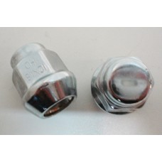 Гайка колёсная хром 2007S M12х1,5 выс. 27, ключ 19, конус, закрытая