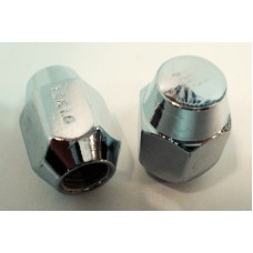Гайка колёсная хром JN-107 M12х1,5 выс. 32, ключ 21, конус, закрытая