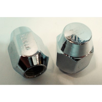 Гайка колёсная хром JN-107 M12х1,5 выс. 32, ключ 21, конус, закрытая