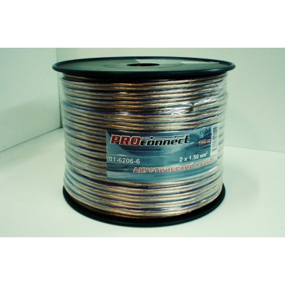Провод акустический 2х1,5 PROconnect BlueLine 100м