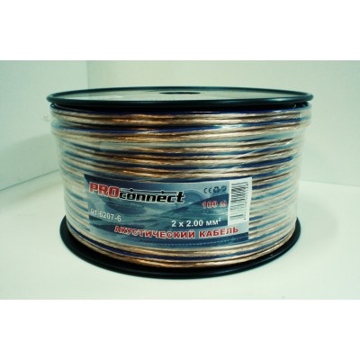 Провод акустический 2х2,0 PROconnect BlueLine  катушка 100м 01-6207-6