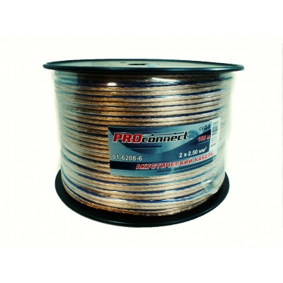 Провод акустический 2х2,5 PROconnect BlueLine  катушка 100м 01-6208-6