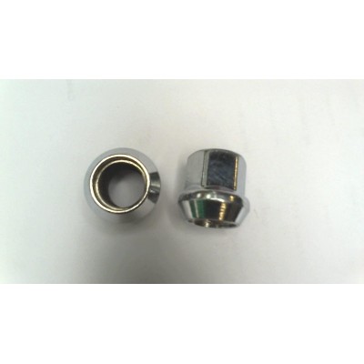 Гайка колёсная М14х1,5 (21, ключ 17, конус, открытая, хром.)