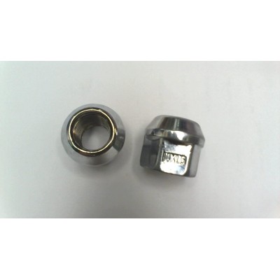Гайка колёсная М14х1,5 (21, ключ 21, конус, открытая, хром.)