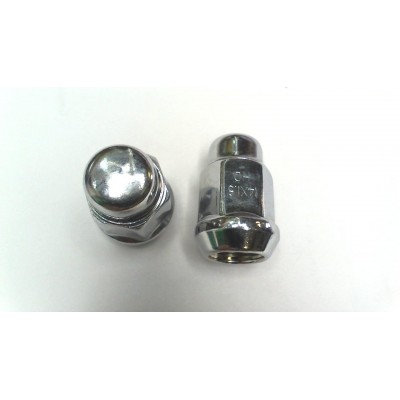Гайка колёсная М14х1,5 (35, ключ 19, конус, закрытая, хром.)