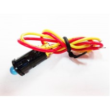 Индикатор малый синий LED 12в d8мм под сигналку 36-4711