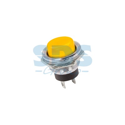 Кнопка металл без фиксации RWD-306 желтая 220В 2А d16.2 36-3354