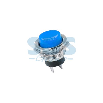 Кнопка металл без фиксации RWD-306 синяя 220В 2А d16.2 36-3352