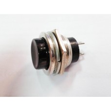 Кнопка металл без фиксации RWD-306 черная 220В 2А d16.2 36-3350
