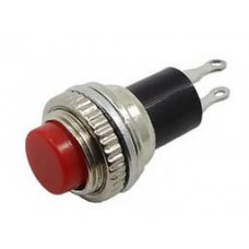 Кнопка мини металл без фиксации RWD-213 220В 2А d10.2 красная 36-3331