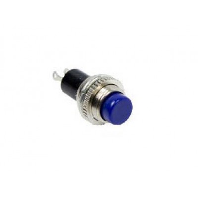 Кнопка мини металл без фиксации RWD-213 220В 2А d10.2 синяя 36-3332