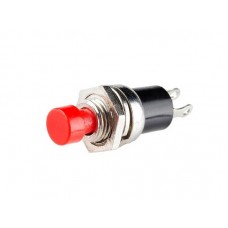 Кнопка микро металл без фиксации RWD-301 220В 2А d7.2 красная 36-3310