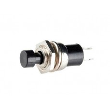 Кнопка микро металл без фиксации RWD-301 220В 2А d7.2 черная 36-3311