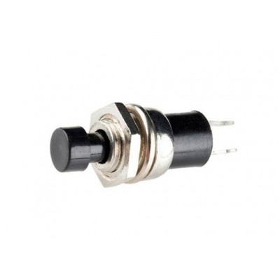 Кнопка микро металл без фиксации RWD-301 220В 2А d7.2 черная 36-3311