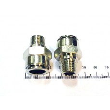 Фитинг металл цанговый прямой тр. 1/2- нар. рез. NPT 1/4 арт. MPC1/2-N2
