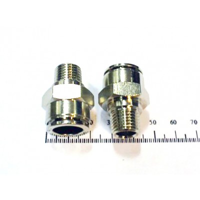 Фитинг металл цанговый прямой тр. 1/2- нар. рез. NPT 1/4 арт. MPC1/2-N2
