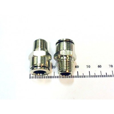 Фитинг металл цанговый прямой тр. 3/8 - нар. рез. NPT 1/4 арт. MPC3/8-N2