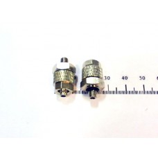 Фитинг металл резьбовой прямой - тр. 6/4 - нар. рез. М5 арт. RPC-6/4-M5