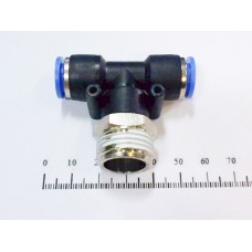Фитинг металлопласт. тройник тр. 3/8 - нар. рез. NPT 1/2 арт. SPB3/8-N4