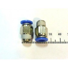Фитинг металлопласт. прямой тр. 1/4 - нар. рез. NPT 1/8 арт. SPC1/4-N1