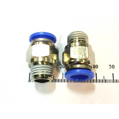 Фитинг металлопласт. прямой тр. 3/8 - нар. рез. NPT 1/4 арт. SPC3/8-N2