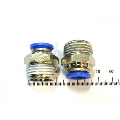Фитинг металлопласт. прямой тр. 3/8 - нар. рез. NPT 1/2 арт. SPC3/8-N4