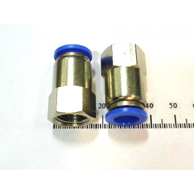 Фитинг металлопласт. прямой тр. 3/8 - вн. рез. NPT 1/4 арт. SPCF3/8-N2