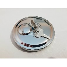 Крышка топливного бака 80 мм хром с защитой KN-036