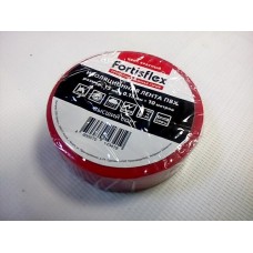 Изолента ПВХ 15x0.15х10 красная Fortisflex