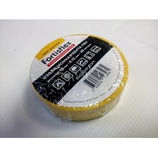 Изолента ПВХ 19х0.15x20 желтая Fortisflex