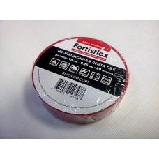 Изолента ПВХ 19х0.15x20 красная Fortisflex